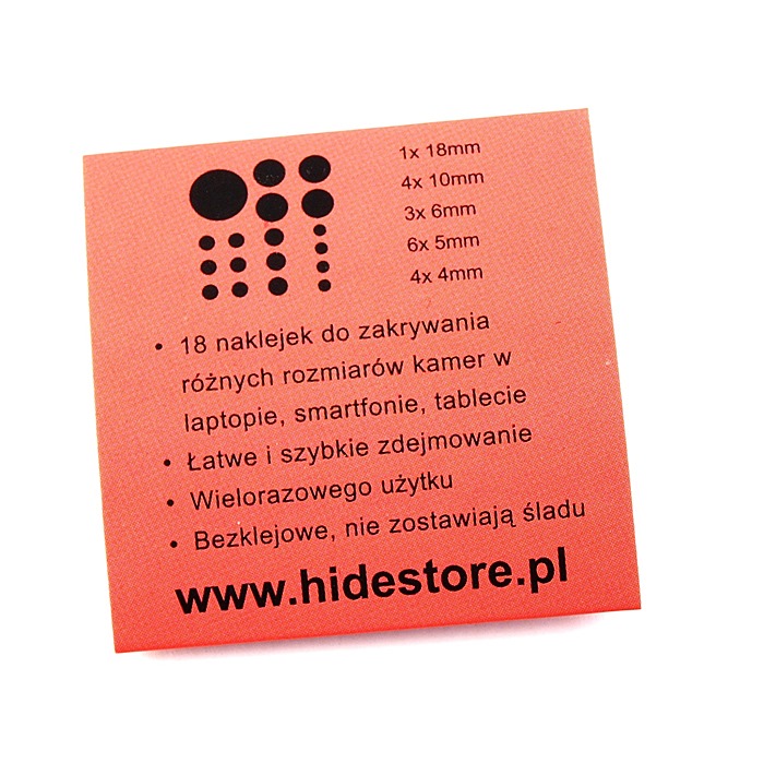 Osłona kamery, zaślepka na kamerę, tablet, smartfon 18 szt. - Koszykówka - obrazek 3