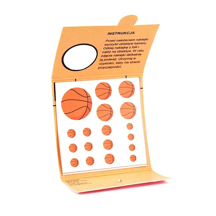 Camera cover, cap for camera, tablet, smartphone 18 pcs. - Basketball - Image 6