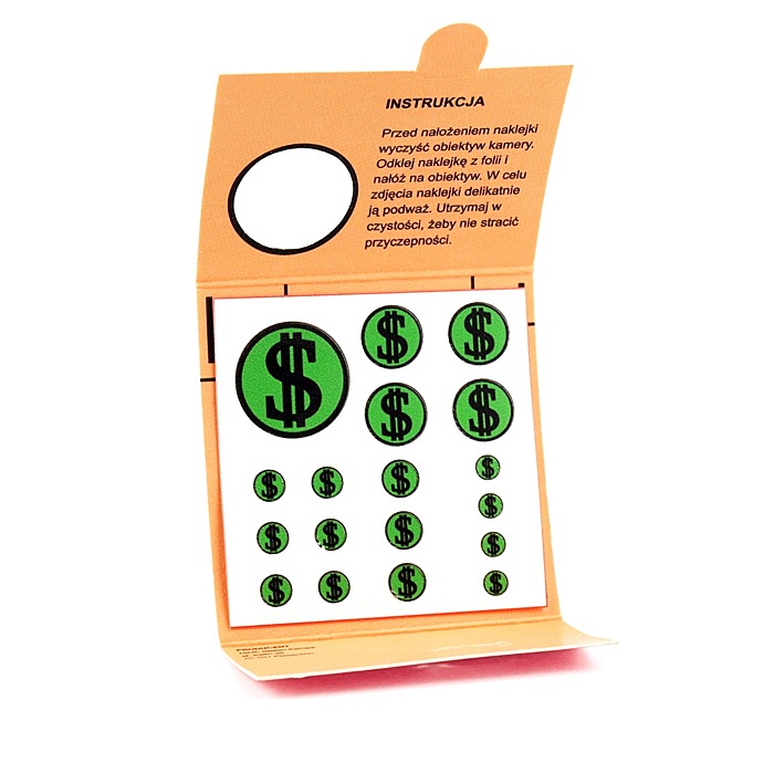 Osłona kamery, zaślepka na kamerę, tablet, smartfon 18 szt. - Dolar