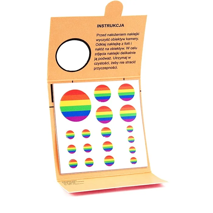 Camera cover, cap for camera, tablet, smartphone 18 pcs. - Color flag