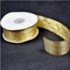 Gold chiffon ribbon 25mm (25 yds) 22.86 m