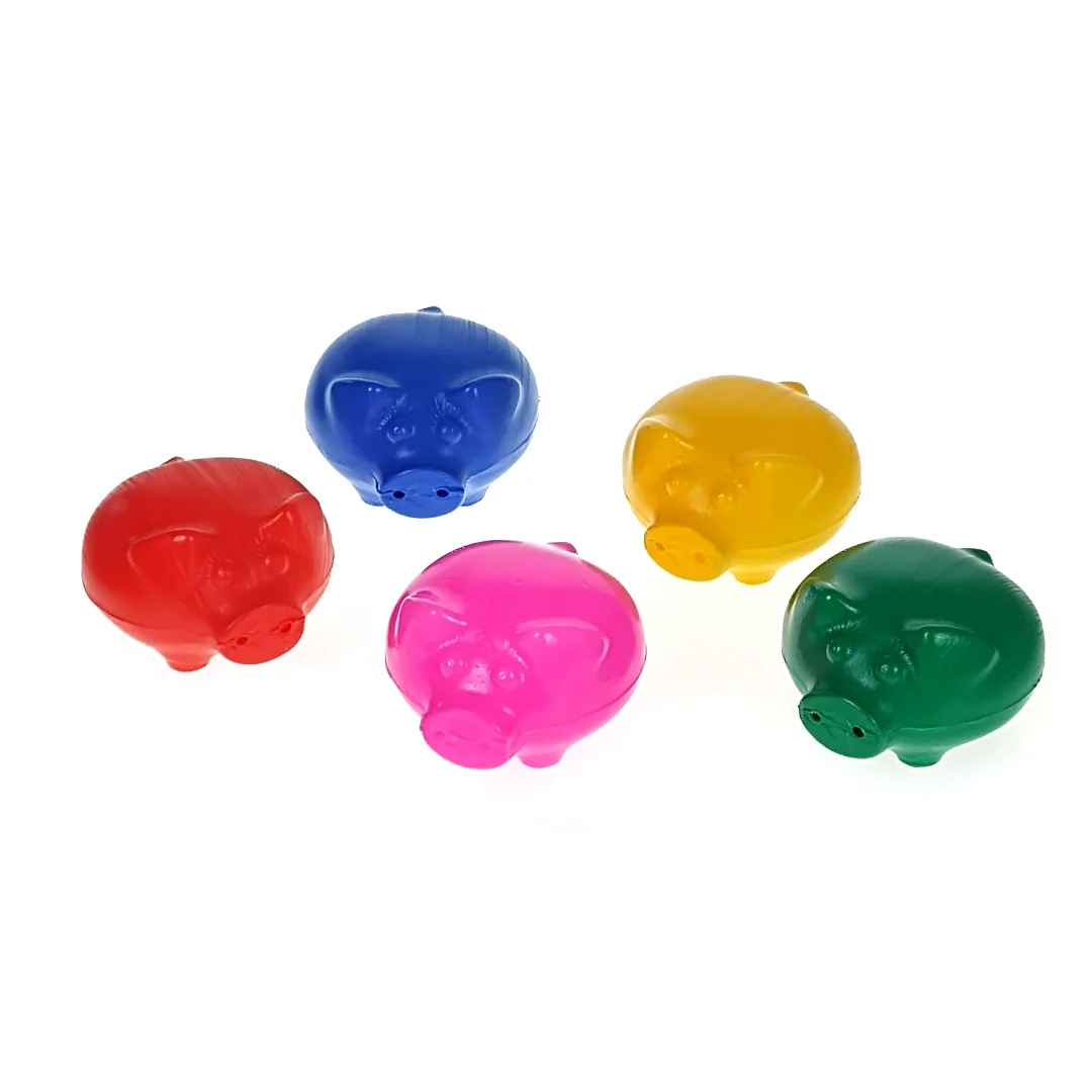 Plastic pig, toy, 7 cm, MIX colors