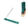 Wooden ladle green 26 cm
