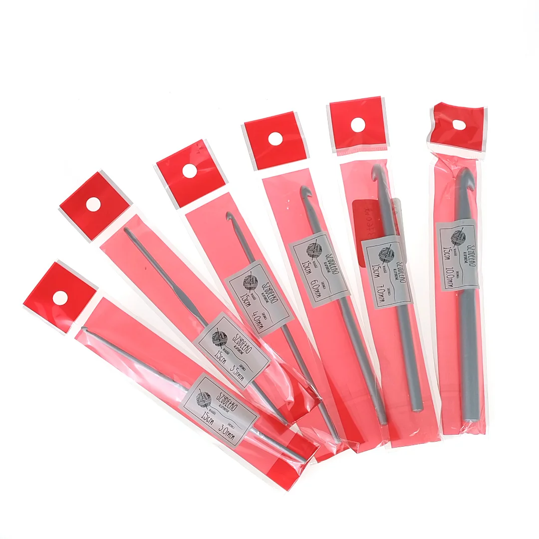Szydełka aluminiowe 15 cm 2-12 mm MIX modeli