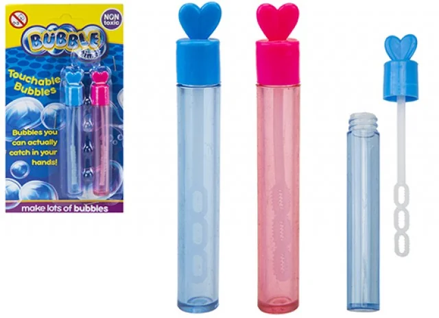 Heart tip soap bubble wands
