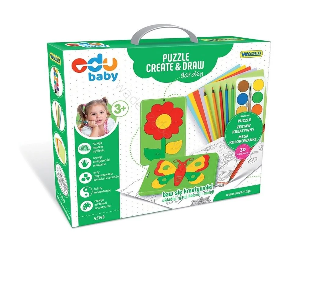 Zestaw kreatywny Puzzle Create & Draw ogród