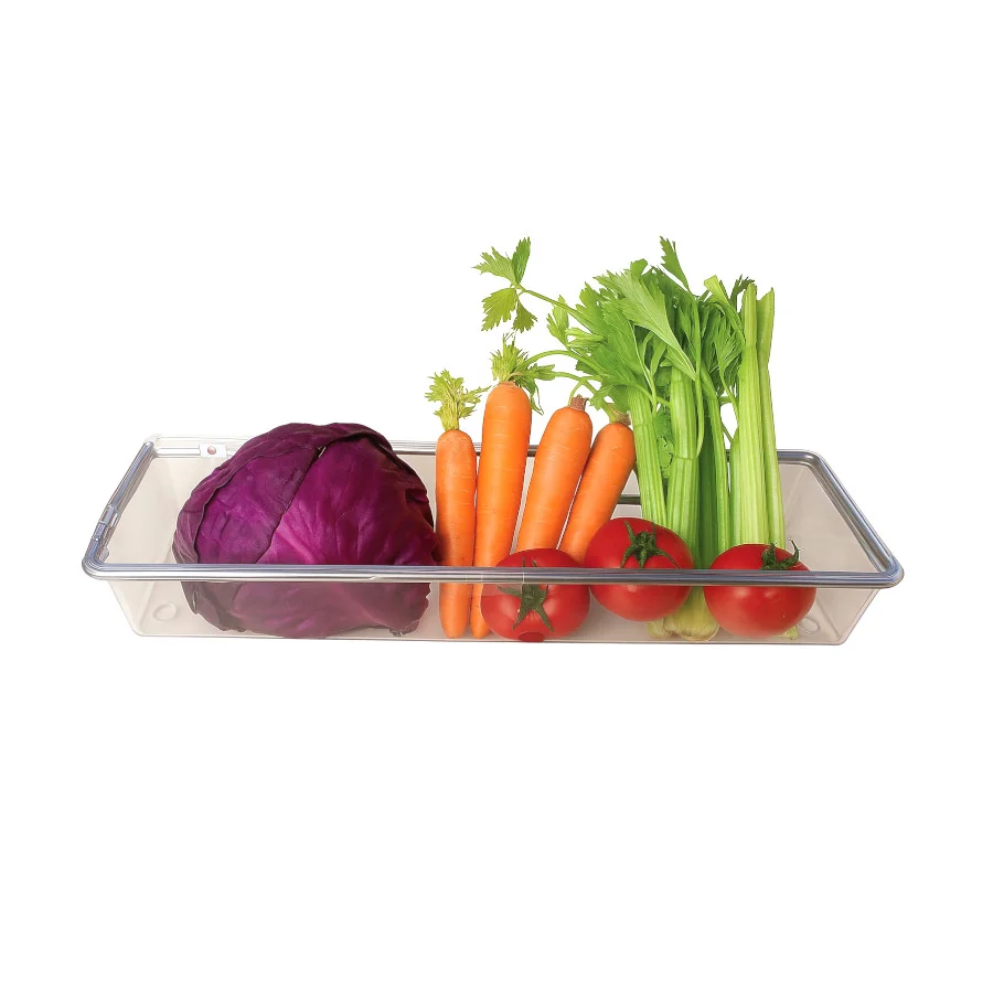 Półka plastikowa do przechowywania 34x10x5 cm z kołkami montażowymi - obrazek 3