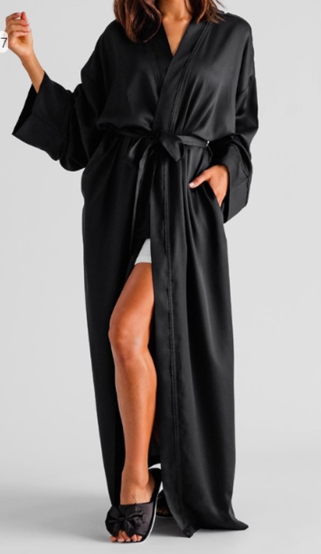 Layos Szlafrok z Lyocellu czarny L/XL Home&You