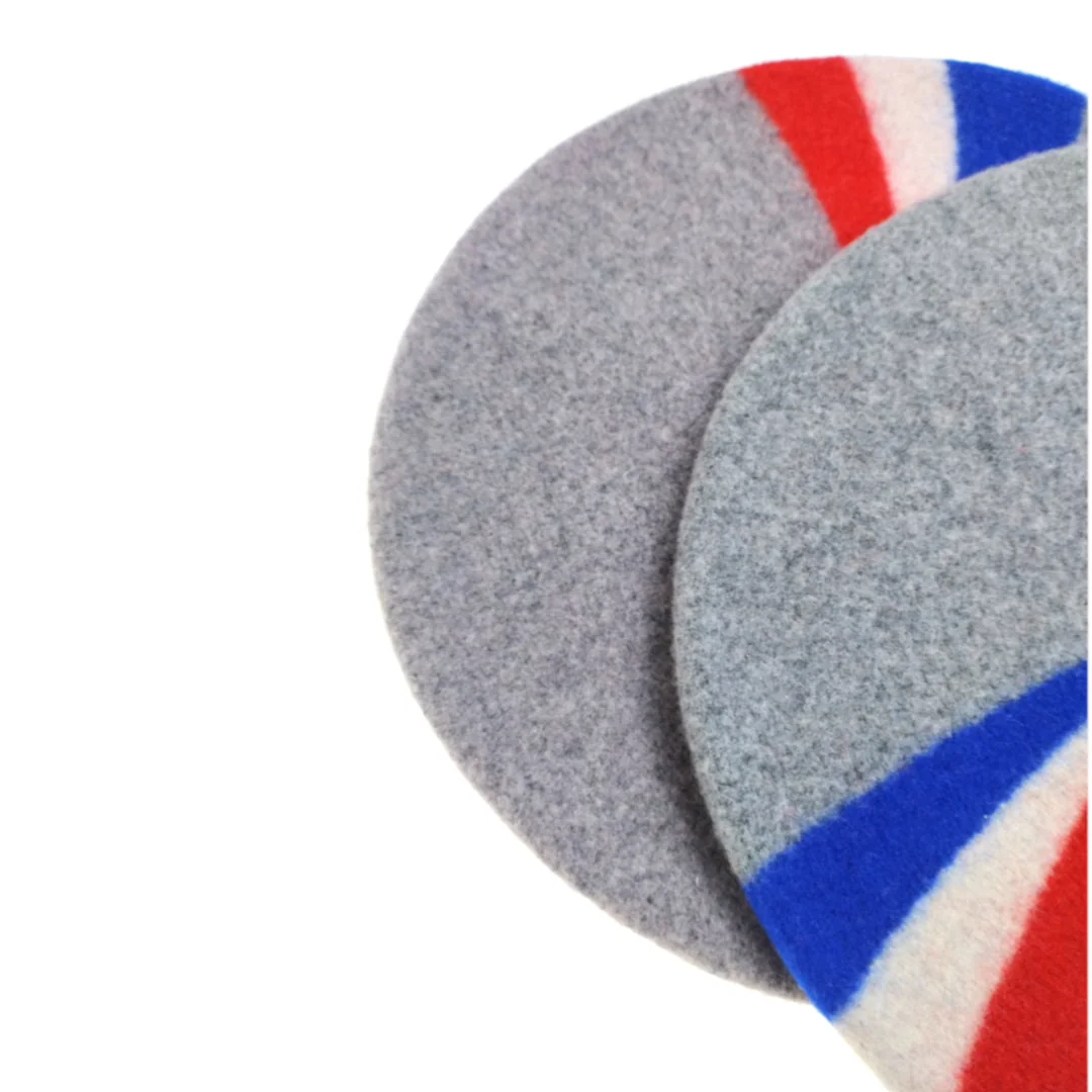 Rugby wełniany World Cup 2023 Beret rugby szary 2 odcienie - obrazek 4
