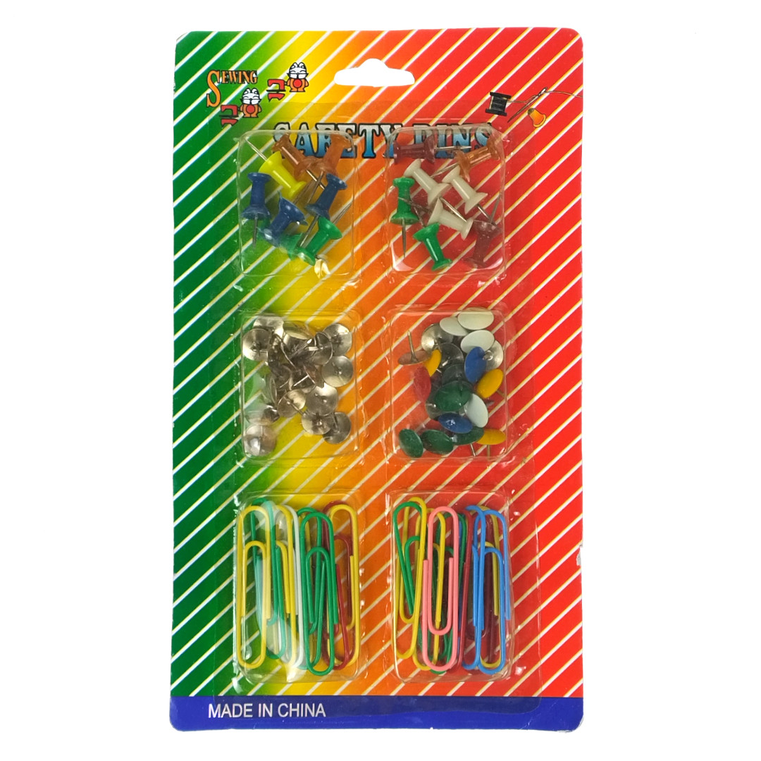 Zestaw pinezek i spinaczy