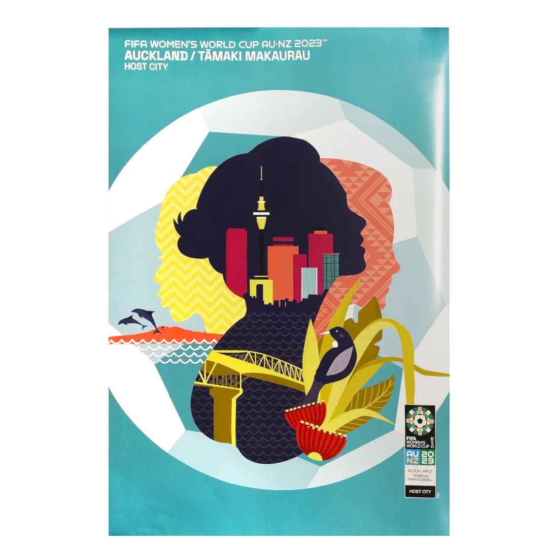 FIFA World Cup Auckland 2023 poster - 91.5x61 cm.