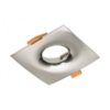 AURORA spotlight housing, IP20, square, satin finish