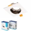 ARIES point luminaire housing, IP20, PC, Ø90*30 mm, round, white-gold