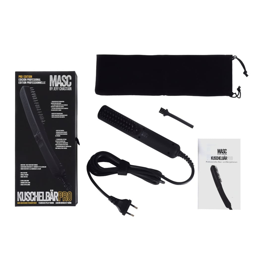 Szczotka prostująca do brody i włosów KuschelBär Pro-Edition z jonizacją