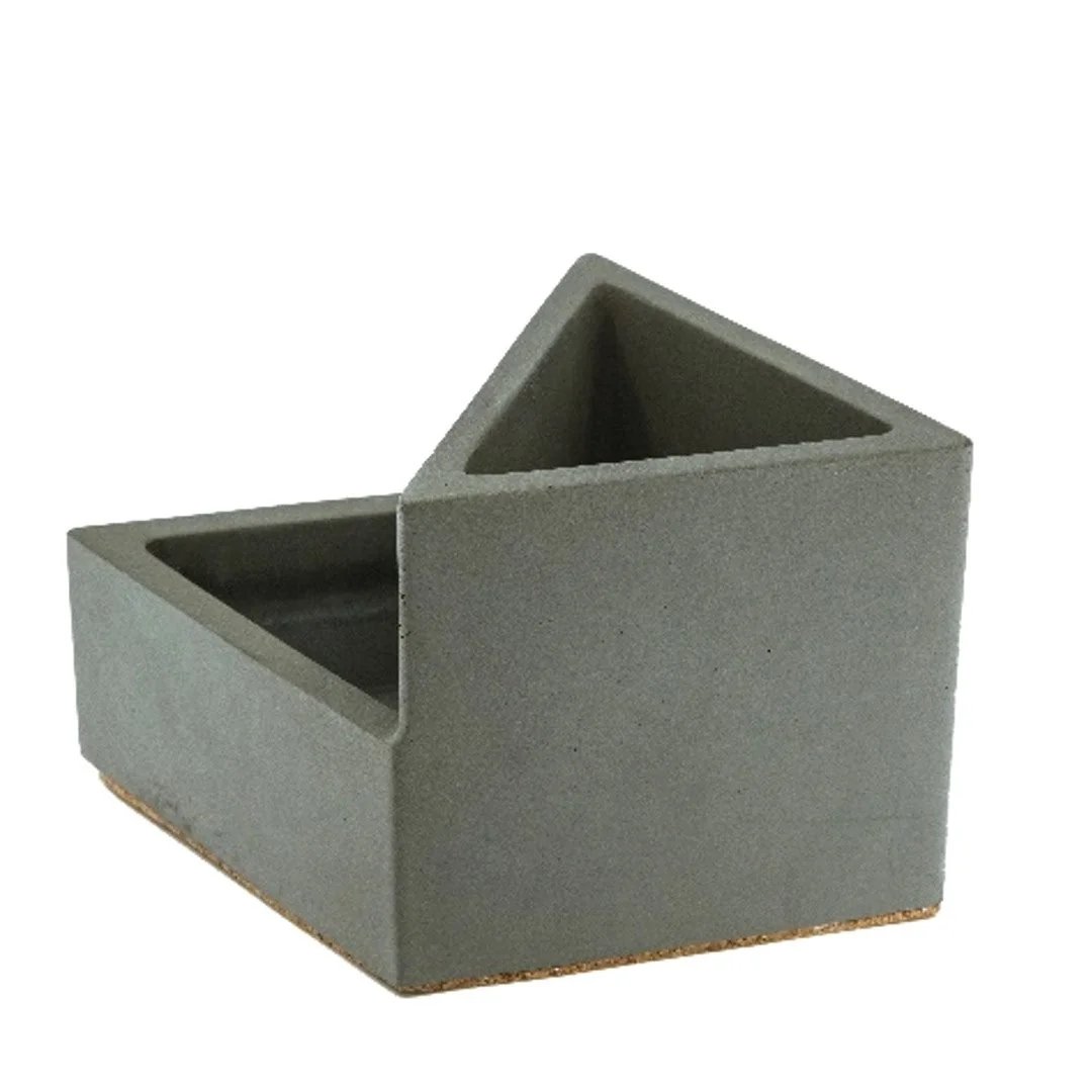 Betonowy organizer na biurko "ROKO" 9,5x17x10 cm