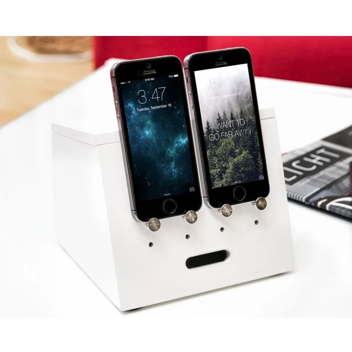 Organizator na biurko z uchwytami na telefon, tablet "CAJA" - obrazek 3