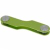 Metal key ring "KEY+" 9.3x2.7 cm green