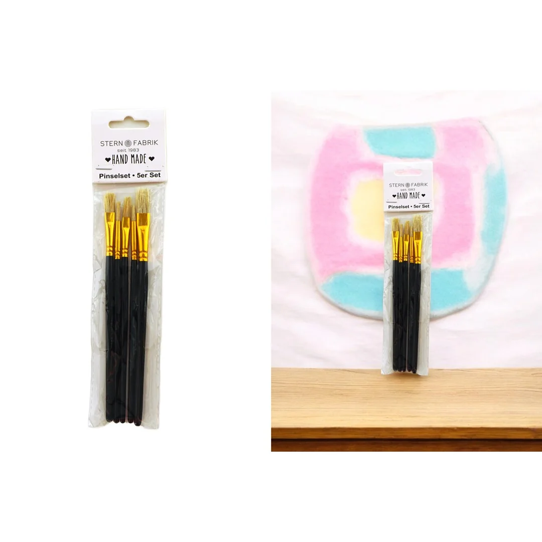 Pinselset - set of brushes 5 pcs, 19,5 cm