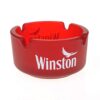 Fi-72 mm red ashtray with logo