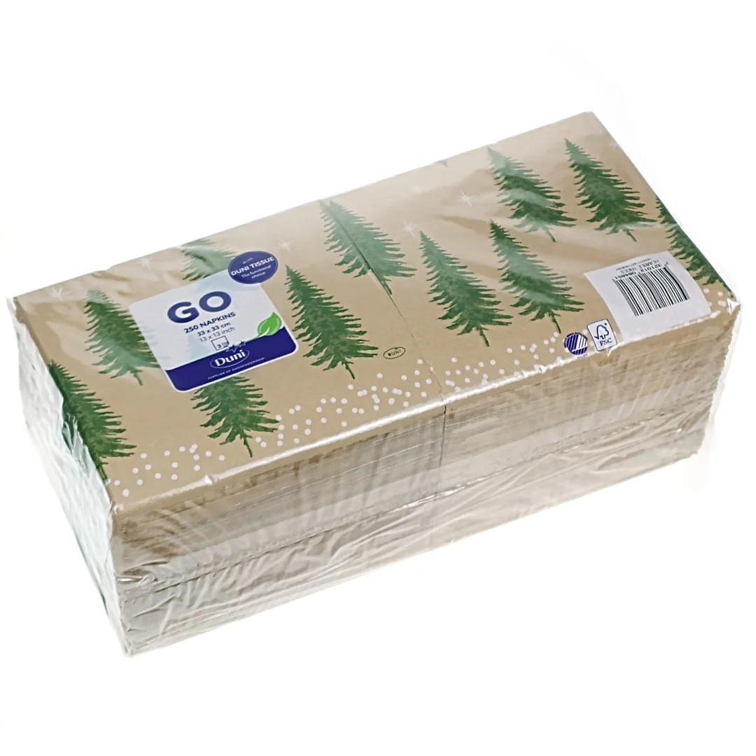 Serwetki papierowe 3-W 33x33 cm HUMBLE TREES 250 szt.