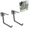 Basic anthracite Poetic metal flower pot holder set of 2 pieces