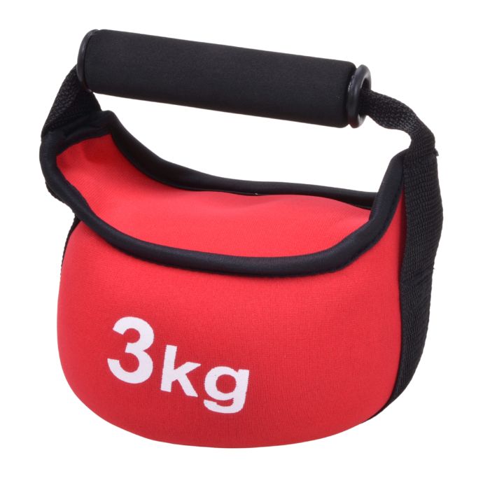 Hantle - 3kg - miękkie - Titanus - czarne, czerwone