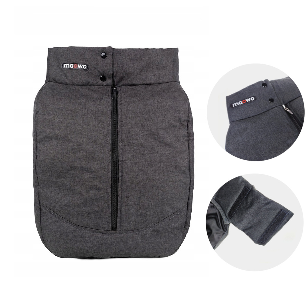 Okrycie na nóżki Śpiworek do wózka Ciemny Szary 54x39x16 cm Maawo