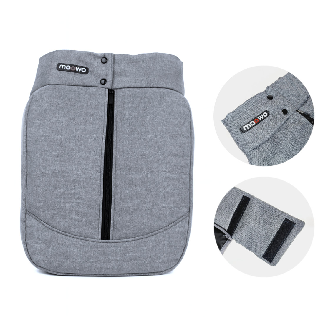 Okrycie na nóżki Śpiworek do wózka Jasny Szary 54x39x16 cm Maawo