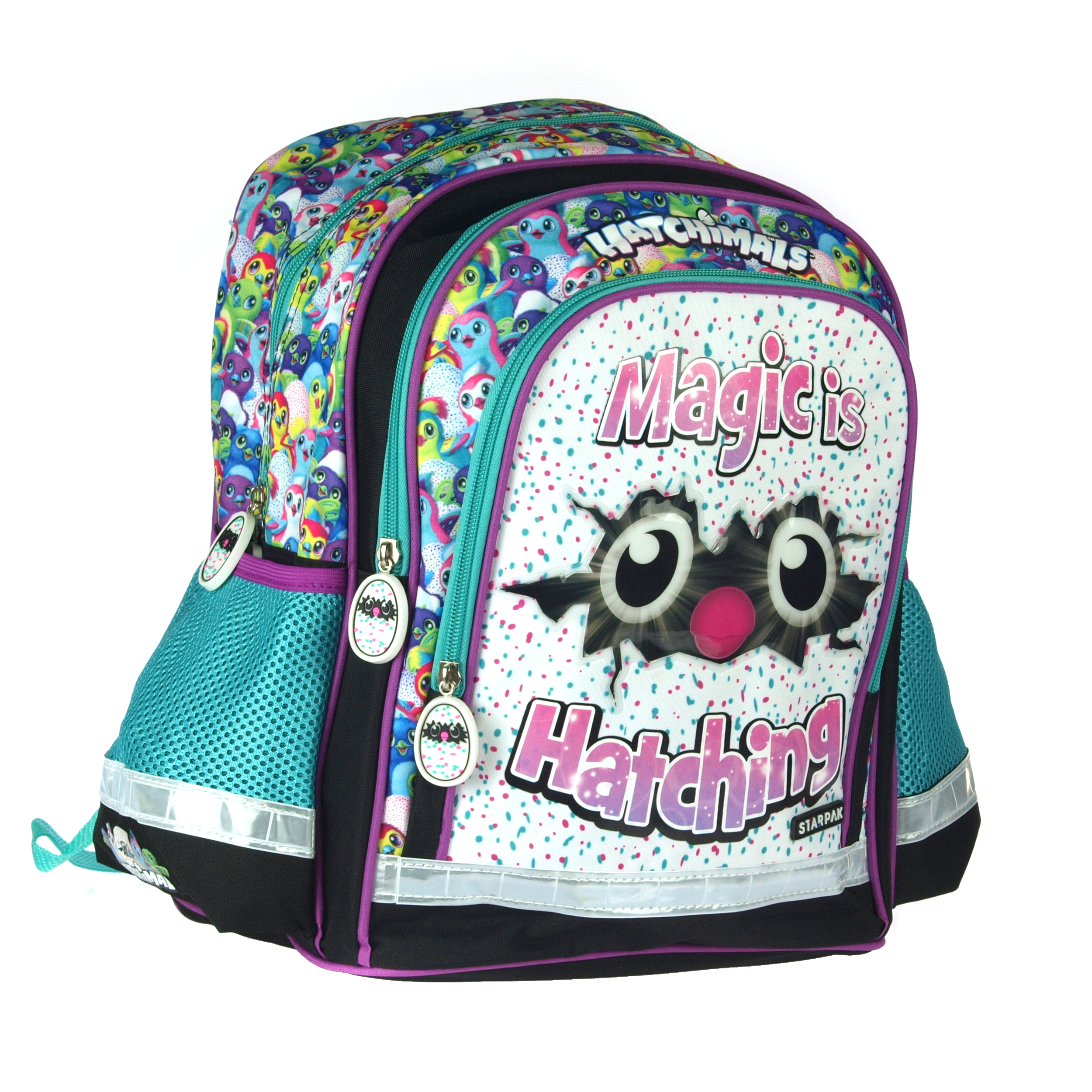 Plecak szkolny 38x29x19,5 cm BARDZO SOLIDNY i WYGODNY Hatchimals Starpak