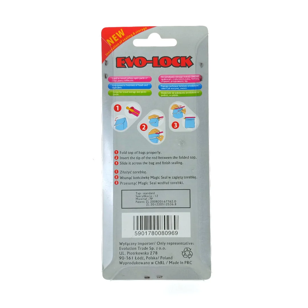 EVO-LOCK food bag closure clips 5 pcs. 12 cm - Image 4