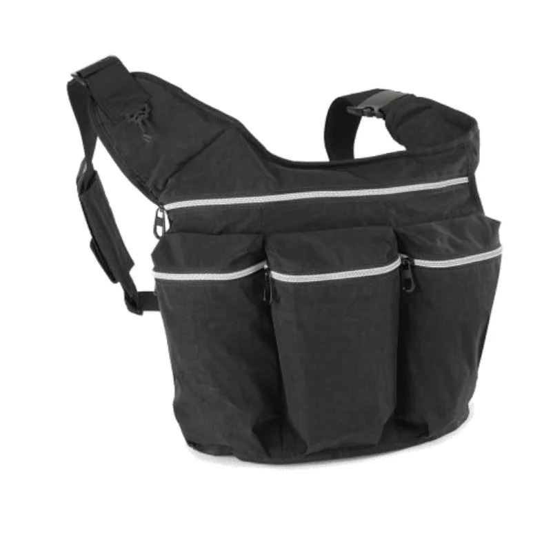 Shoulder bag CLOONY (black) 34x35-42x14 cm