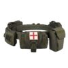 YAKEDA YD-2012 MOLLE modular 7-in-1 military tactical belt with pockets - Green (Green)