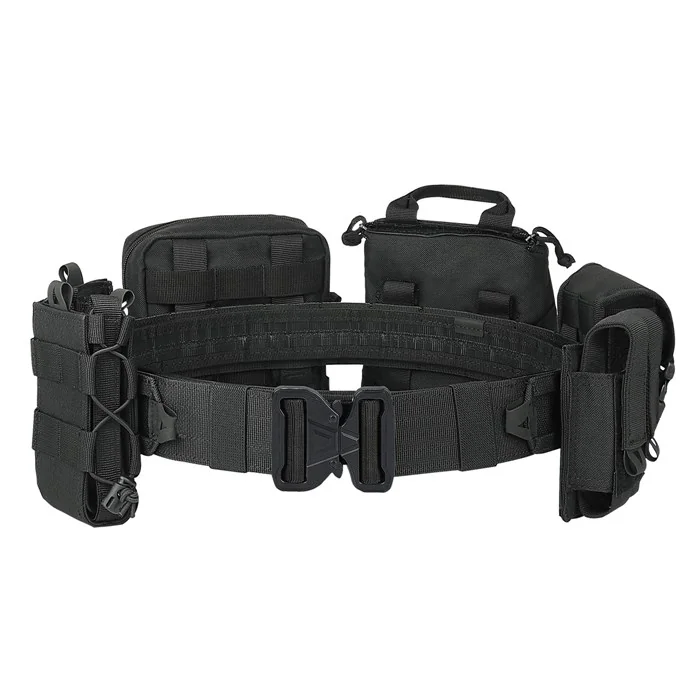 YAKEDA YD-2088 MOLLE combat tactical belt 8-in-1 Cross-Fix with pockets - Black.