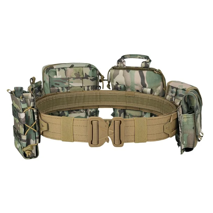 YAKEDA YD-2088 MOLLE combat tactical belt 8-in-1 Cross-Fix with pockets - Multicam (CP)