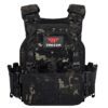 YAKEDA VT-6094A Military Tactical Plate Carrier Vest MOLLE – Black Multicam (Black CP)