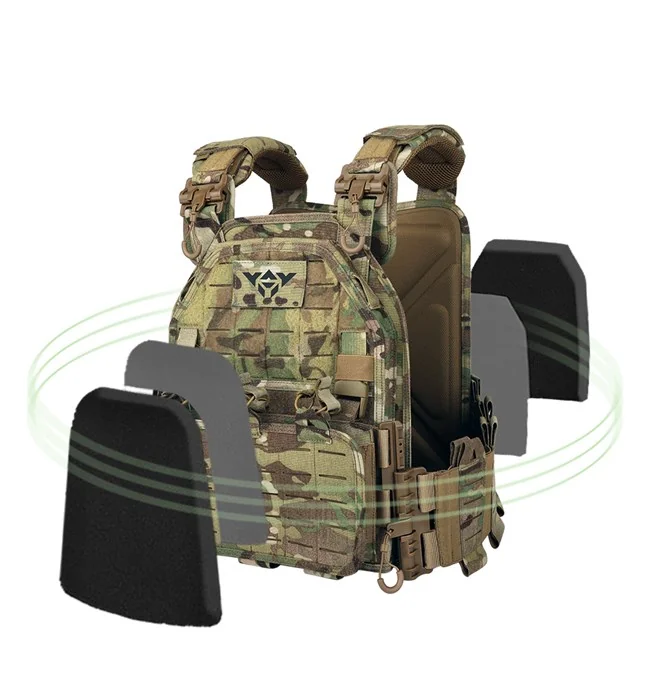 YAKEDA VT-6095A Military Tactical Plate Carrier Vest MultiCam MOLLE – Multicam (CP) - Image 11