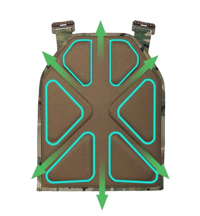 YAKEDA VT-6095A Military Tactical Plate Carrier Vest MultiCam MOLLE – Multicam (CP) - Image 14