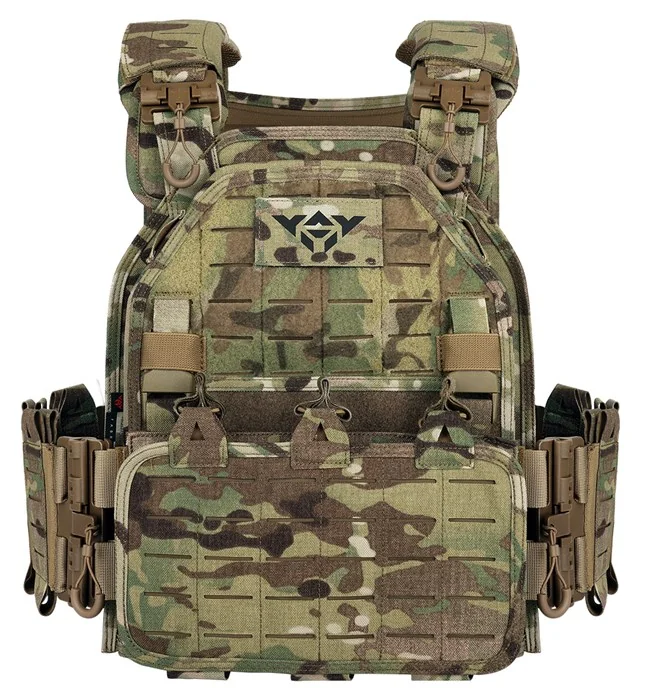 YAKEDA VT-6095A Military Tactical Plate Carrier Vest MultiCam MOLLE – Multicam (CP)