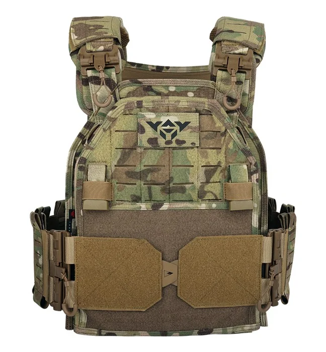 YAKEDA VT-6095A Military Tactical Plate Carrier Vest MultiCam MOLLE – Multicam (CP) - Image 5