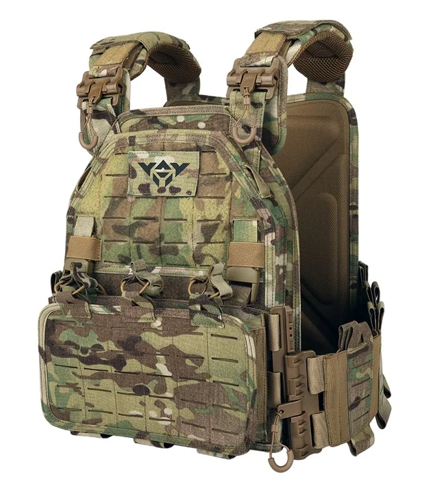 YAKEDA VT-6095A Military Tactical Plate Carrier Vest MultiCam MOLLE – Multicam (CP) - Image 9