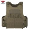 YAKEDA VT-8545 Military Tactical Heavy Duty Vest 500D Nylon Laser-Cut MOLLE – Mud / Sand