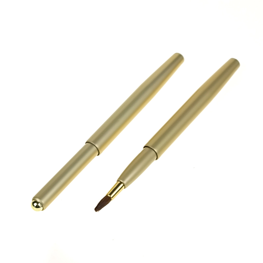 Retractable Brush, Gold and Silver