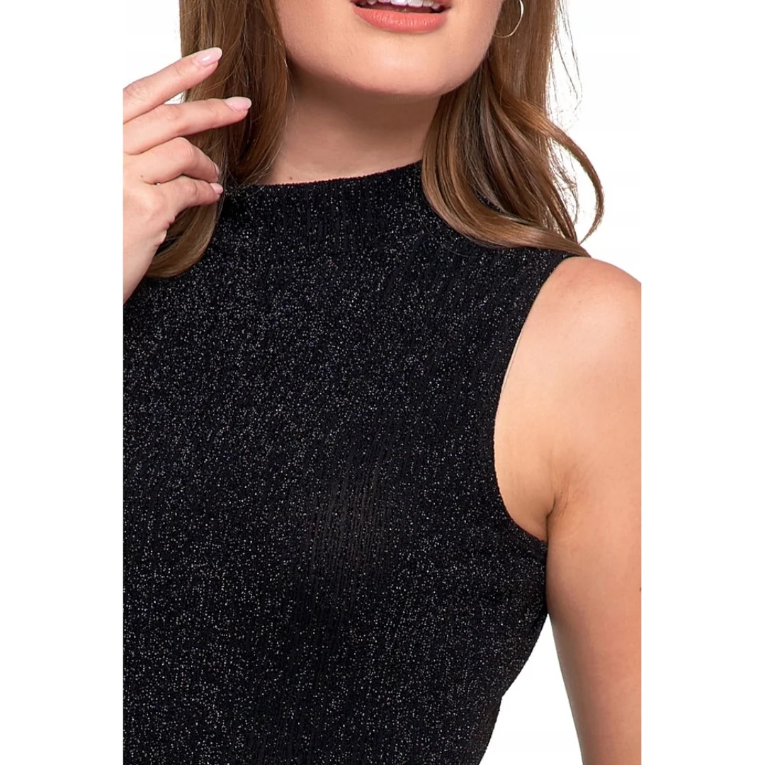 Midi Glamour Moraj Black Evening Dress Size XL - Image 4