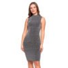Midi Glamour Moraj Silver Evening Dress Size L