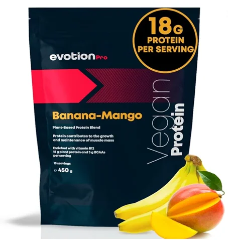 Wegańskie białko Vegan Protein Banana-Mango 450 g (15 porcji)