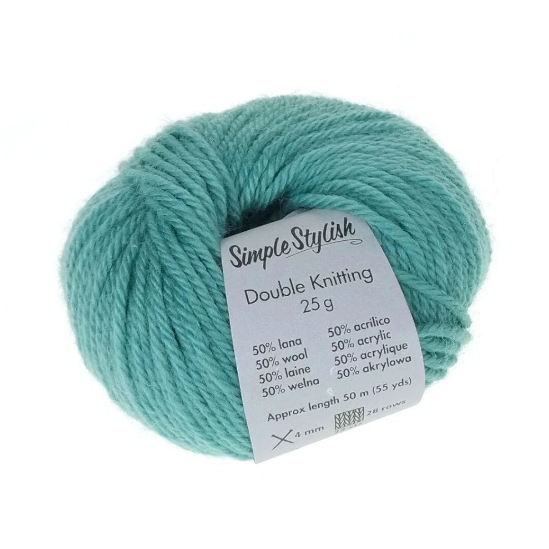 Set of 7 DeAgostini Simple Stylish Double Knitting Yarns Assorted Colors 25g