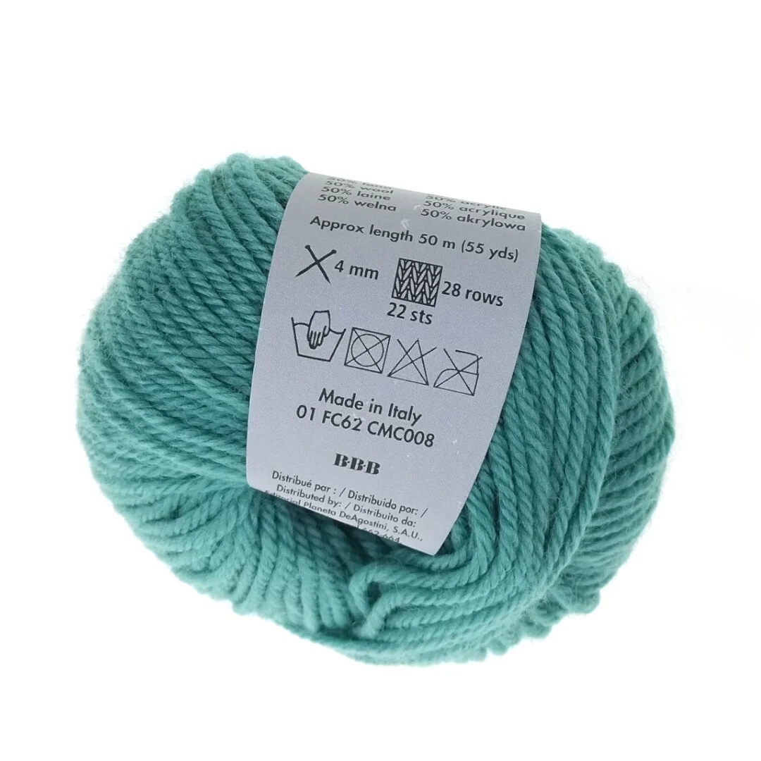 Set of 7 DeAgostini Simple Stylish Double Knitting Yarns Assorted Colors 25g - Image 2