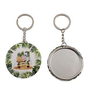 Safari mirror keychain d: 6 cm