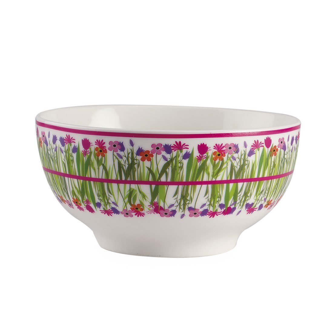 Ceramic bowl Garden flowers PN d: 12.5 cm, h: 6 cm
