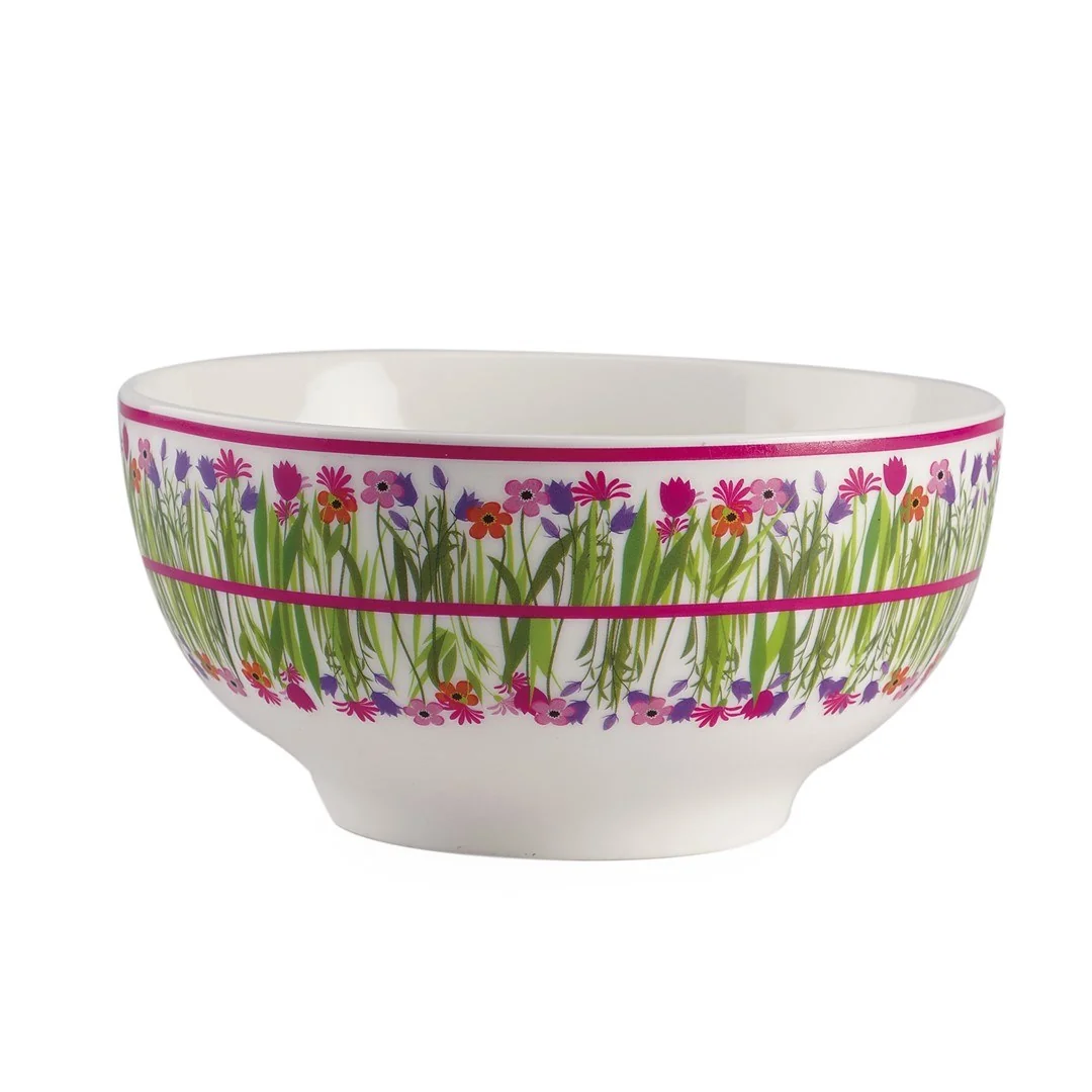 Ceramic bowl Garden flowers PN d: 12.5 cm, h: 6 cm